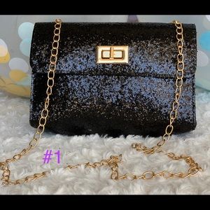 glittery purse